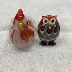 メルカリ内最安値】エリックホグラン フクロウ ガラス 置き物