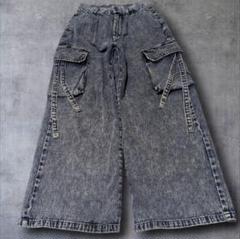 00s y2k gimmick baggy denim fade 鬼太 デニム