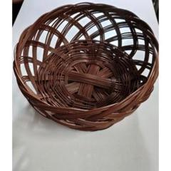 シダかご　かご　バスケット　美品 シダ編みかご（大） : 虎斑竹専門店 竹虎 - 通販 - Yahoo