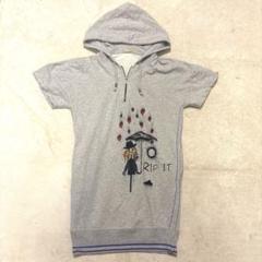 美品⭐️john galiano 半袖パーカー　ロング　ハート　archive