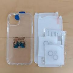 iPhone 15Plus クリアケース ガラスフィルム カメラカバー セット