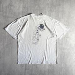 【90s vintage】Tシャツ　ボロ カートゥーン　バスケ　短丈　ユーロ古着