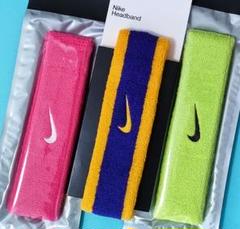 ピンク緑パープル３本セットナイキヘアバンドNIKEヘッドバンドac汗対策