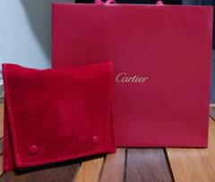 【新品未使用】カルティエ ショップ袋＆持ち運びポーチ 時計 赤 Cartierのサムネイル