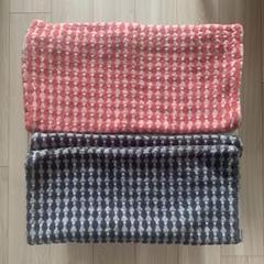 MUJI クッションカバー　インド綿　43cm×43cm 色違い2点セット