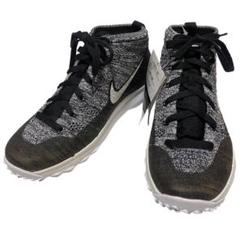 新品 Nike ゴルフシューズ フライニット チャッカ ブラック/グレー
