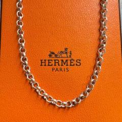 【美品】希少 HERMES エルメス チェーン ネックレス シルバーのサムネイル