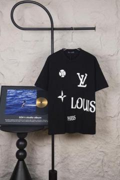 【本物保証】 Louis メルカリ - 半袖Tシャツ グラフィティ ロゴ 老花柄 Vuitton トップス