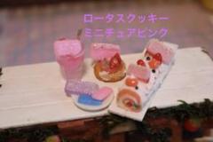 ミニチュアロータスケーキセットピンク