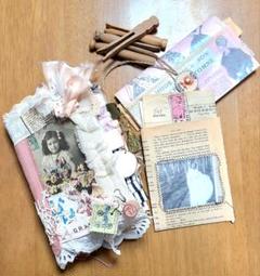 junkjournal　ジャンクジャーナル　雑記帳　antique　fille junkjournal ジャンクジャーナル 雑記帳 antique fille - メルカリ