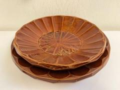 飛騨春慶 茶色 漆器 丸形 菓子鉢 お気に入り】 茶色 飛騨春慶 漆器 菓子鉢 丸形 工芸品 - 工芸品