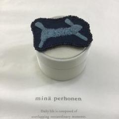 ミナペルホネン mina うさぎ ピンバッジ 水牛角 ブローチ ビンテージ 廃盤 ミナペルホネン mina うさぎ ピンバッジ 水牛角 ブローチ