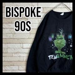 GRINCH 90s トレーナー スウェット クルーネック プリント 黒 古着