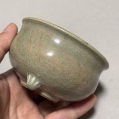 ♦中国 古玩 古陶磁 青磁 双耳 瓶 小壺 骨董品 アンティーク コレクション 中国 古玩 古陶磁 青磁 双耳 瓶 小壺 骨董品 アンティーク