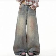 archive buggy denime pants ダーティ加工 y2kのサムネイル