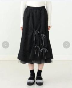 キルティング ロングスカート