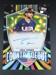 10枚限定】2023 topps WBC トレイ・ターナー 直筆サインカード