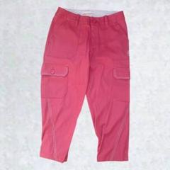 カステルバジャックスポーツ クロップドパンツ ゴルフウェア ロゴ入りE4830
