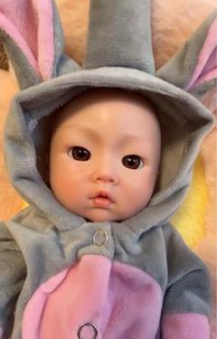 日本作家　樹脂粘土ベビー　リボーンドール　サーニット　創作人形　アートドール リボーンドール ミニチュア ベビー happa様 作家 赤ちゃん樹脂