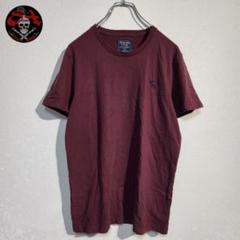 アバクロンビー&フィッチ 半袖Tシャツ カットソー 刺繍 ワンポイント 無地