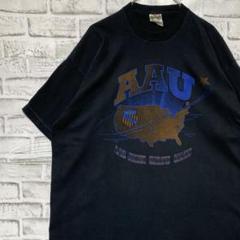 USA製90sヴィンテージTシャツ！シングルステッチブラック半袖古着2XL710