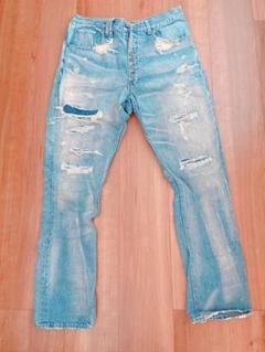 E106　BOND&PEACE　ボンズアンドピース　ダメージジーンズ　デニム BONDS＆PEACE （ボンズアンドピース） 15AW ダメージ加工デニム