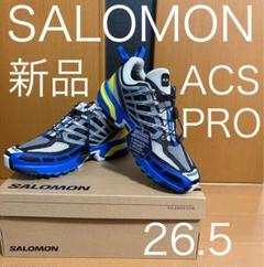 新品　SALOMON サロモン acs pro ブルー　イエロー　ブラック