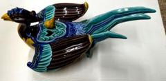 茶道具　香炉【日展作、文部大臣賞 】九谷焼陶芸家　木田弘之　香炉　彩釉瑞鳥 Amazon.co.jp: 日展作、文部大臣賞 九谷焼陶芸家 木田弘之 香炉