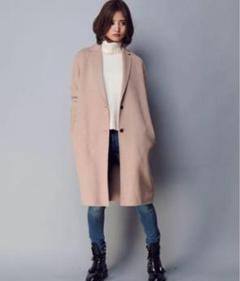 年末年始限定値下げALLSAINTSキャメル二重襟チェスターコート
