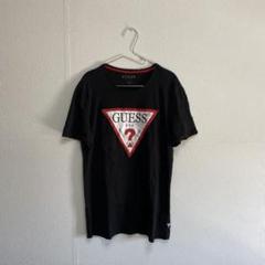 【古着USA製】GUESS ロゴTシャツ ブラック Lサイズ