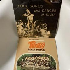 ２枚 FOLK SONGS DANCES INDIA TIHATI'S BORA