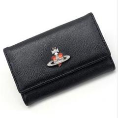 【希少】Vivienne Westwood ディアマンテ キーケース 黒赤 ヴィヴィアンウエストウッド 4連 キーケース ディアマンテ