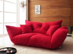 新品 最安値 限定 送料無料 ☆もこもこ ソファ ソファベッド red