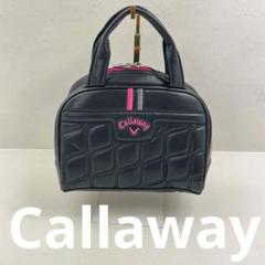 高級感 Callaway ミニボストン ハンドバッグ エナメル キルティング