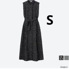 UNIQLO U シアサッカーロングワンピース コットンプリントロングワンピース