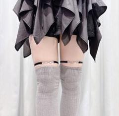 lilLillyハートチャームニーハイソックス lilLillyハートチャームニーハイソックス 再入荷♡ロゴチャーム