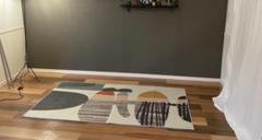 北欧 ラグマット洗える滑り止めカーペット約 100ｘ200cm