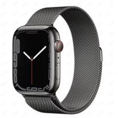 【新品未使用】ミラネーゼループ  Graphite 45㎜ Apple Watch ミラネーゼループバンド ベルト ステンレス 45mm