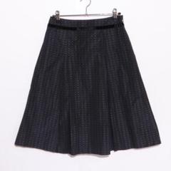 ★美品★ HIROKO BIS ヒロコビス スカート ひざ丈 ドット フレア M