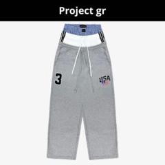 Project G/R 3レイヤードスウェットロングパンツ サイズ2/M PROJECT G／R(プロジェクト ジーアール) 3 LAYERED SWEAT PANTS