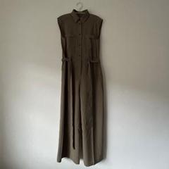 ROUGE VIF シャツライクオールインワン　オリーブ