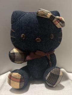 【レア】デニム ハローキティ ぬいぐるみ