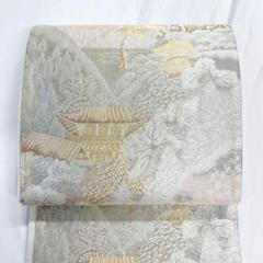 袋帯 正絹 金糸 松 橋かかる寺 上品 六通T-6417 袋帯 正絹 金糸 松 橋かかる寺 上品 六通T-6417 - メルカリ