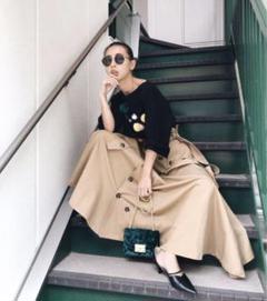 スカート ADELE FLARE INFLATE SKIRT Ameri VINTAGE Ameri（アメリ）の「ADELE FLARE INFLATE SKIRT（スカート