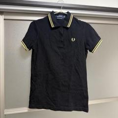 fred perry フレッドペリー　ポロシャツ　ブラック×イエロー 大人気カラー】FRED PERRY ブラック×イエロー黒黄色ポロシャツS