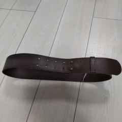 マーガレットハウエル ワイドレザーベルト レザーベルト ブラック マーガレット・ハウエル MARGARET HOWELL WIDE LEATHER BELT