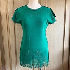 未使用♡ ISSEY MIYAKE イッセイミヤケ フリンジ トップス