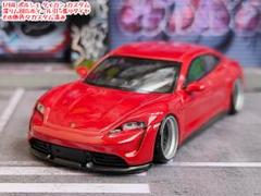 MINIGT トミカ改造 ポルシェ タイカン 赤☆ ホットウィール MINIGT トミカ改造 ポルシェ タイカン 赤☆ ホットウィール