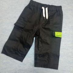 新品　EARTHDIVER カーゴハーフパンツ 黒 140　イオン