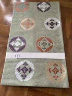 【極美品】西陣帯地創作家 伝統工芸士「上村良一氏作」名物裂紹肥織 鱗型文様 極美品】西陣帯地創作家 伝統工芸士「上村良一氏作」名物裂紹肥